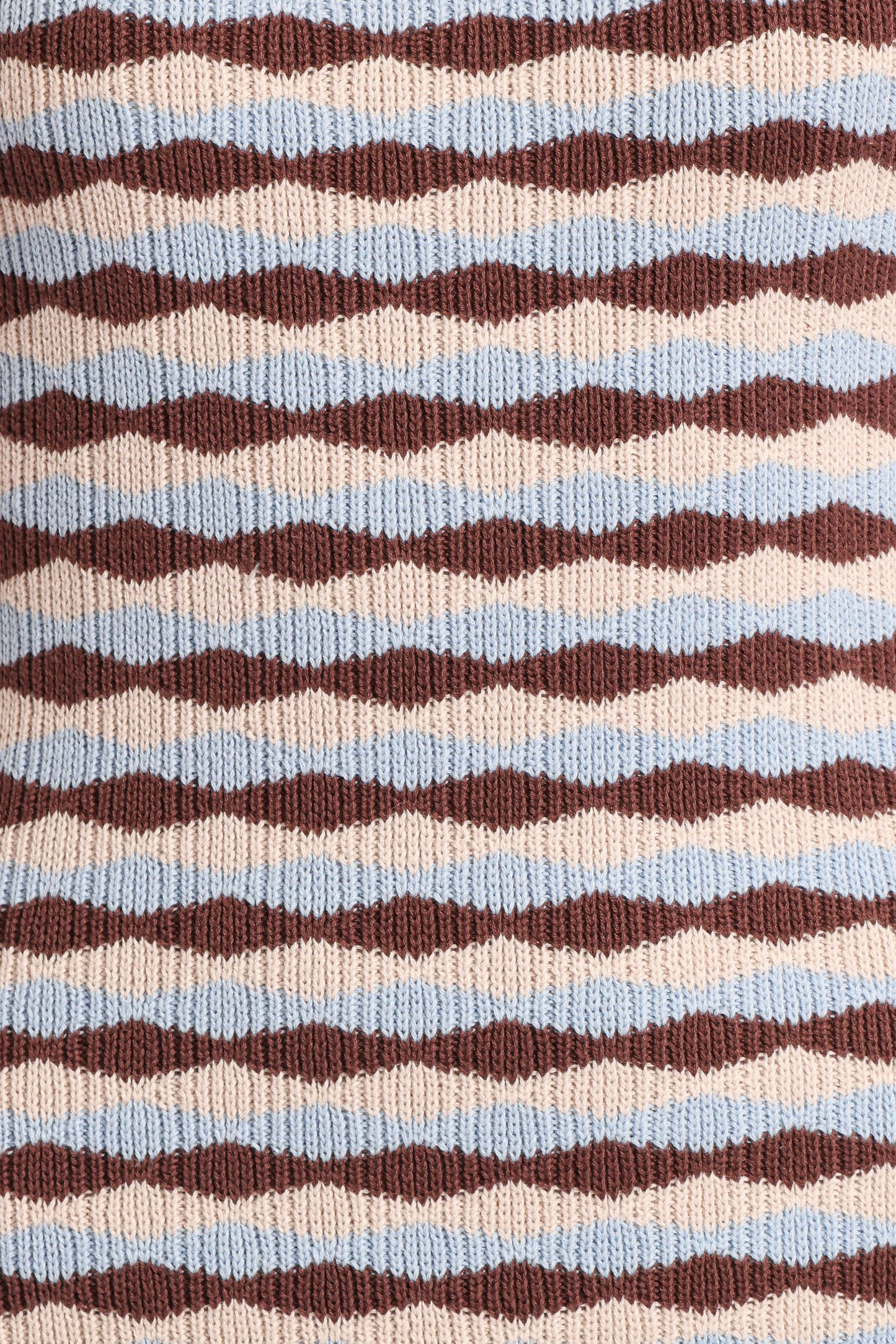 Elfrida Knit Mini Dress - Blue/Brown