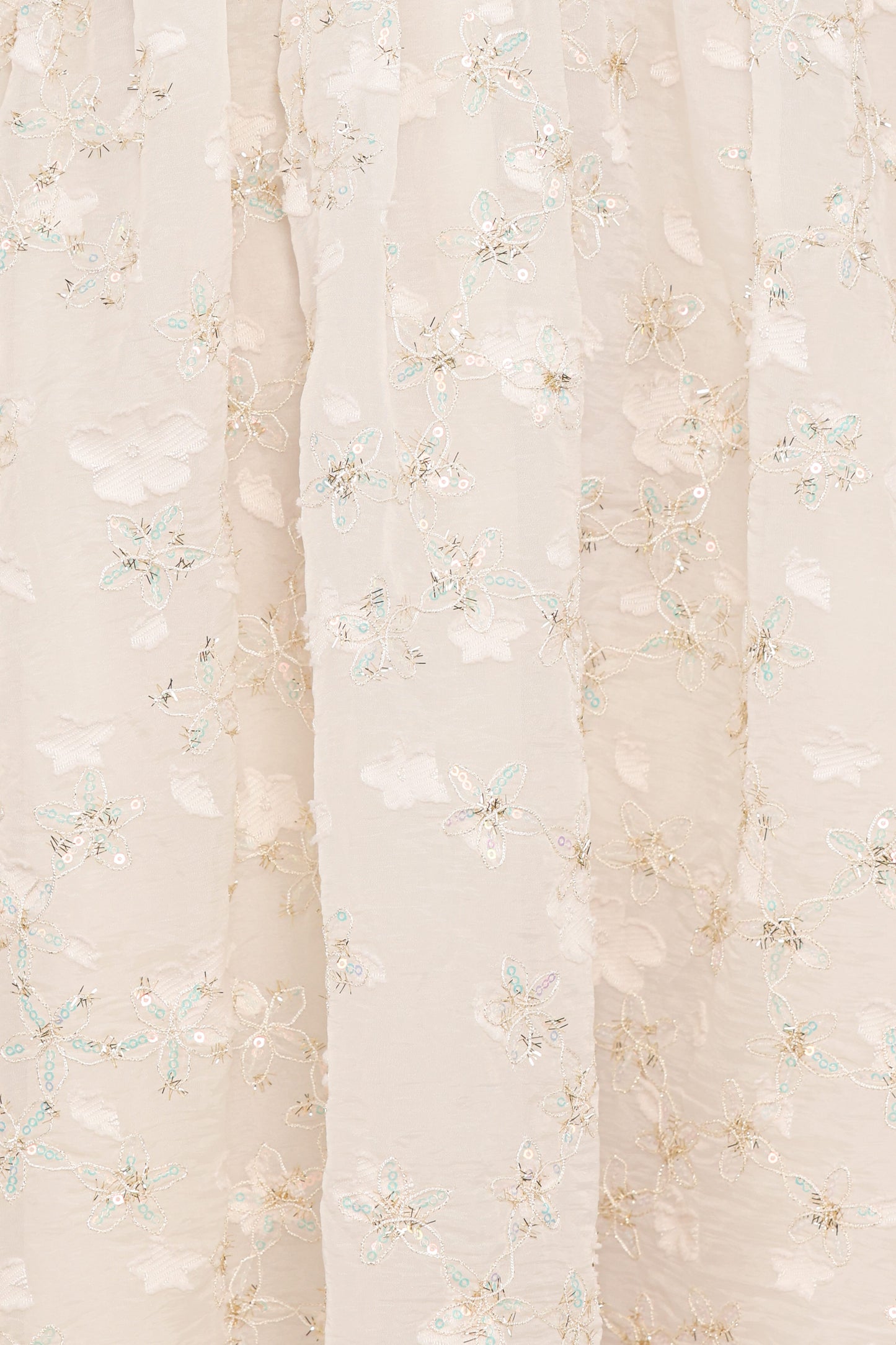 Lillan Mini Dress - Ivory Sequin